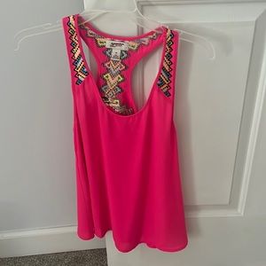 Hot pink tank